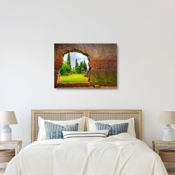 Staklena slika - Rajski vrt (70x50 cm)