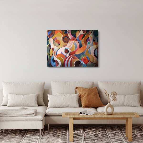 Staklena slika - Glazbeni sažetak (70x50 cm)