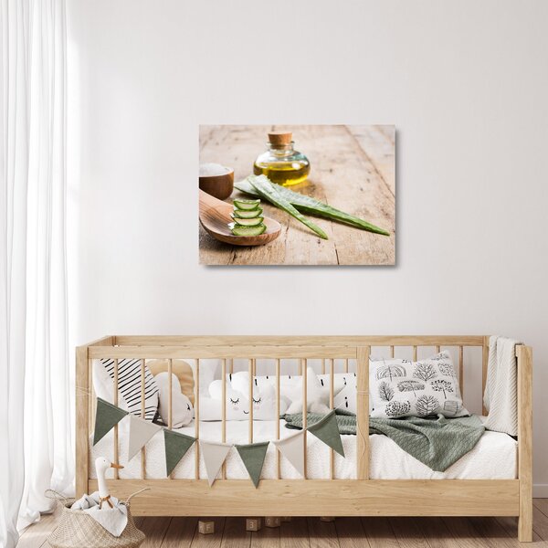 Staklena slika - Aloe vera (70x50 cm)