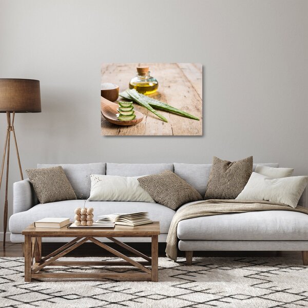 Staklena slika - Aloe vera (70x50 cm)