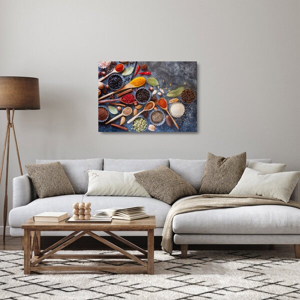 Staklena slika - Začini (70x50 cm)