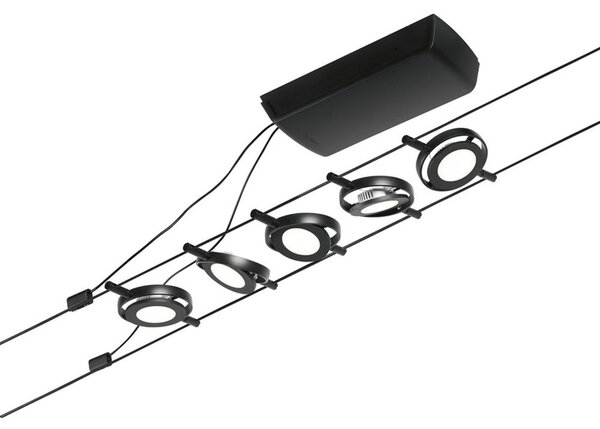 Stropne Svjetiljka Paulmann, Wire RoundMac, Crno, Područje hodnika, Metal, Moderan