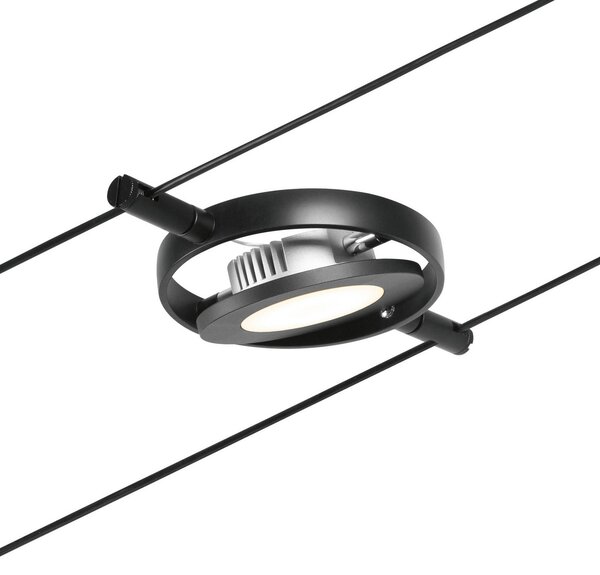 Stropne Svjetiljka Paulmann, Wire RoundMac, Crno, Područje hodnika, Metal, Moderan