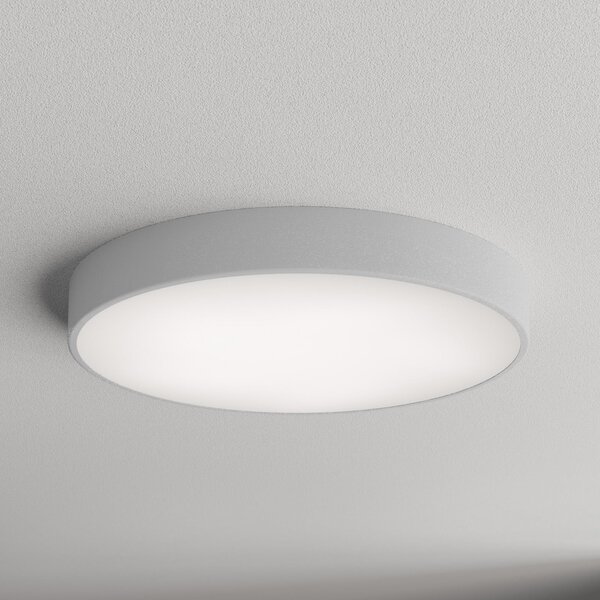 TEMAR LIGHTING Stropna svjetiljka Cleo 600, Ø 60 cm siva, prigušiva, Sivo, Dnevni boravak/blagovaonica, Metal