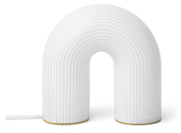 Stolne Lampa ferm LIVING, Vuelta, prigušiv, Bijela, Dnevna soba, Staklo, Dizajn