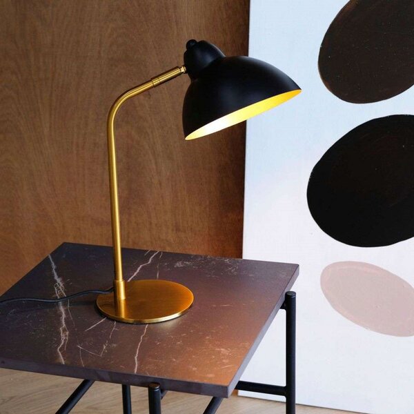 Stolne Lampa Dyberg Larsen, Futura, Crno, Dnevna soba, Metal, Skandinavski