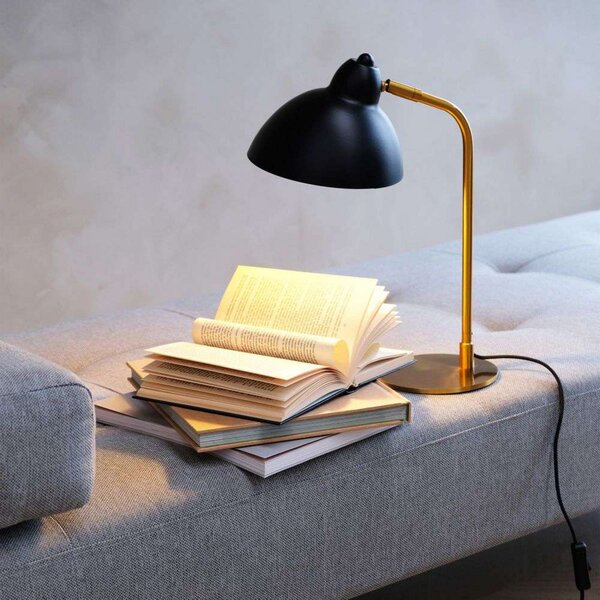 Stolne Lampa Dyberg Larsen, Futura, Crno, Dnevna soba, Metal, Skandinavski