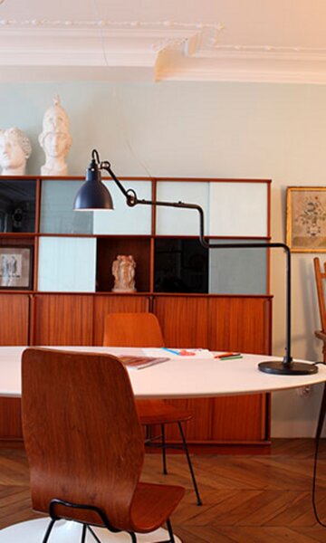 Stolne Lampa DCW, Plava, Dnevna soba, Metal