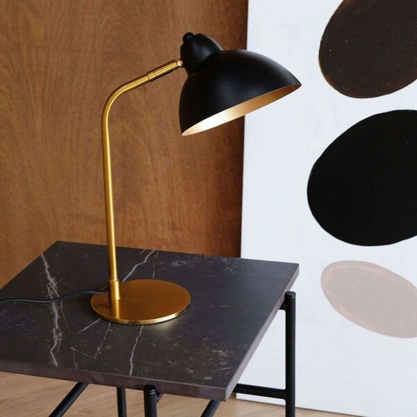 Stolne Lampa Dyberg Larsen, Futura, Crno, Dnevna soba, Metal, Skandinavski