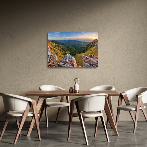 Staklena slika - Planinski krajolik (70x50 cm)