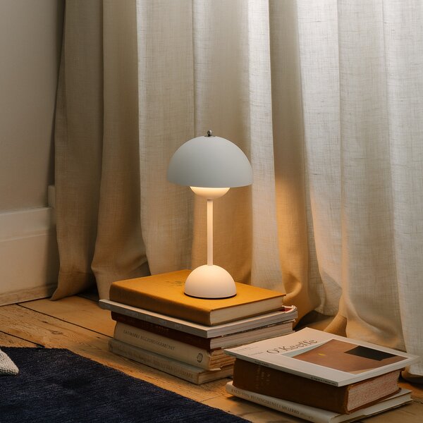 Stolne Lampa &Tradition, Flowerpot VP9, prigušiv, Bijela, Dnevna soba, Plastika, Dizajn