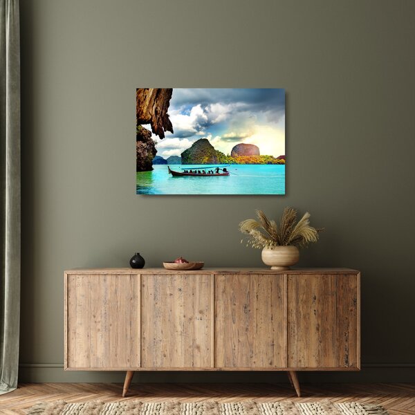 Staklena slika - Zaljev Phang Nga (70x50 cm)