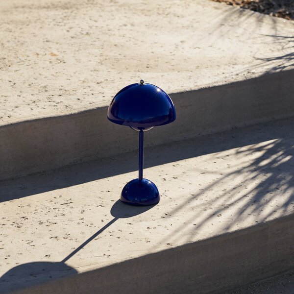 Stolne Lampa &Tradition, Flowerpot VP9, prigušiv, Plava, Dnevna soba, Plastika, Dizajn