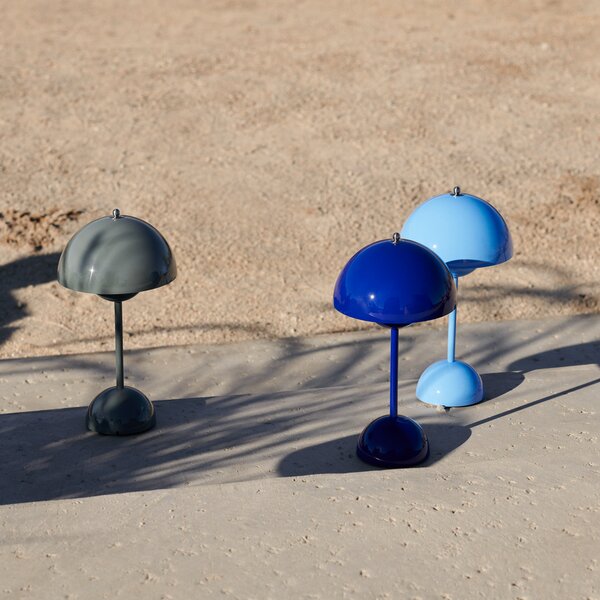 Stolne Lampa &Tradition, Flowerpot VP9, prigušiv, Plava, Dnevna soba, Plastika, Dizajn