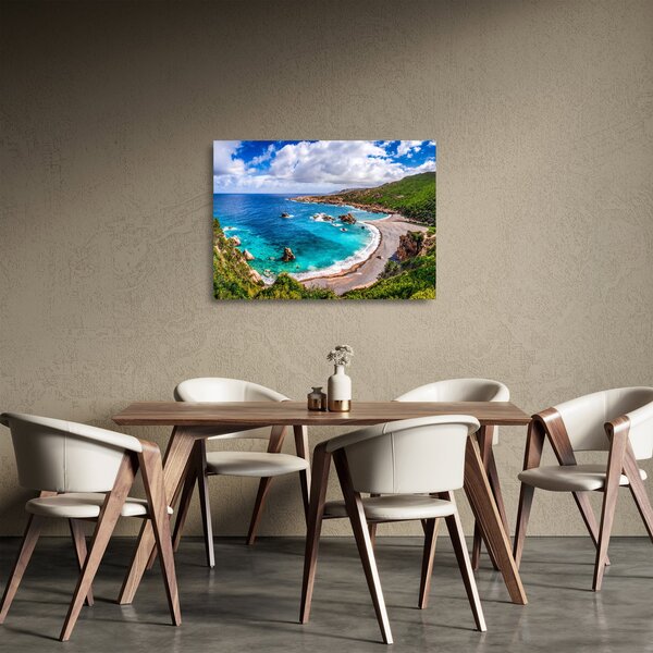Staklena slika - Sardinija (70x50 cm)