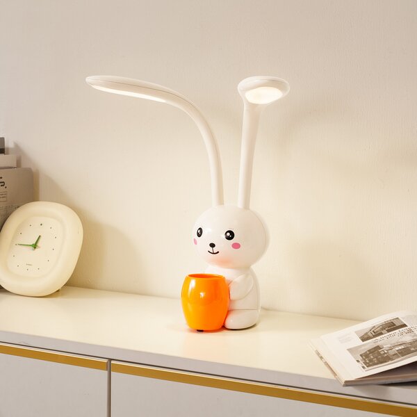 Stolne Lampa Lindby, Haas, prigušiv, Bež, Dječja soba, Plastika, Stanovanje mladih