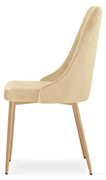 Jídelna stolica IMOLA VELVET, bež