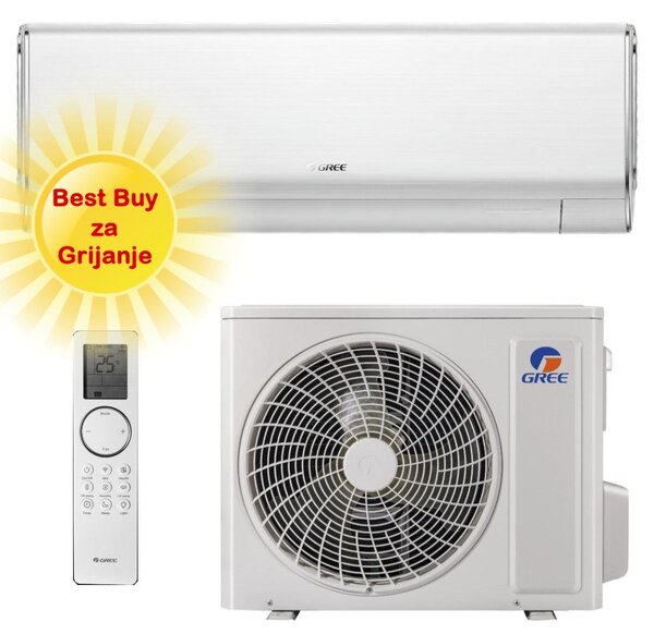 GREE KLIMA UREĐAJ 3,5kW GWH12BCCXD/GWH12AWCXD- G-Time, za prostor do 35m2, R32, A+++ energetska klasa