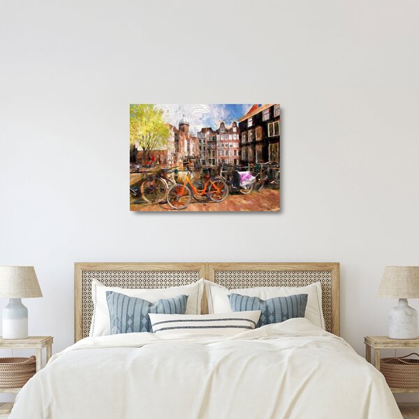 Staklena slika - Amsterdam, slikarstvo (70x50 cm)