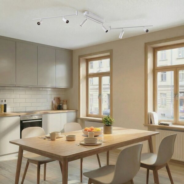 Stropne Svjetiljka Lindby, Eldrin, Bijela, Dnevna soba, Metal, Moderan
