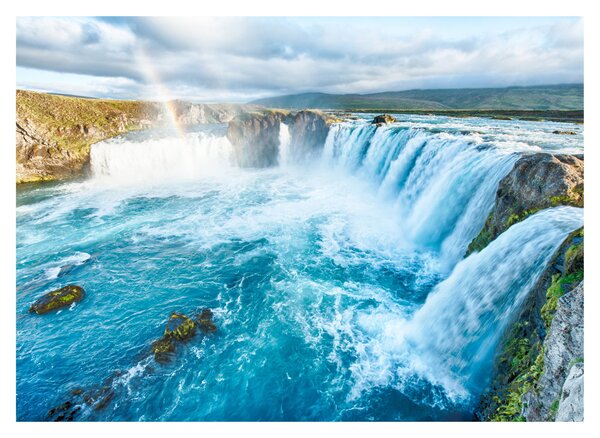 Staklena slika - Vodopad Godafoss (70x50 cm)