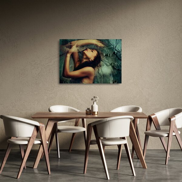 Staklena slika - Muza (70x50 cm)