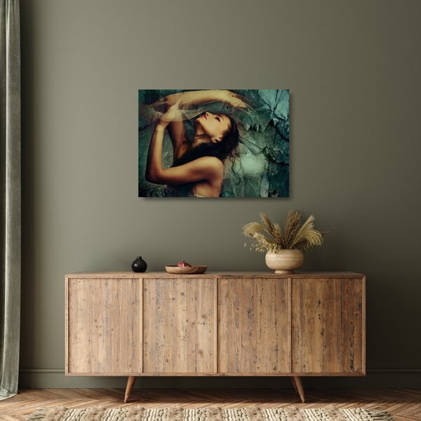 Staklena slika - Muza (70x50 cm)