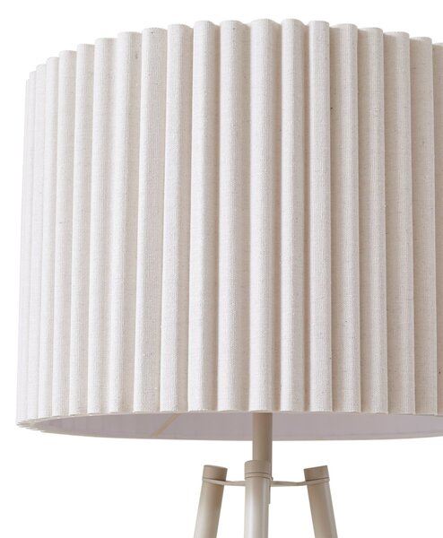 Podne Lampa Lindby, Libbie, Bež, Dnevna soba, Tkanina / tekstil, Skandinavski