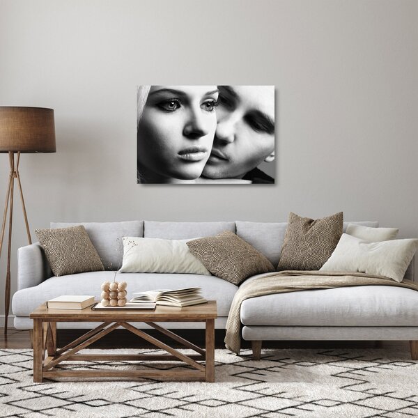 Staklena slika - Portret para (70x50 cm)