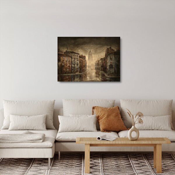 Staklena slika - Slikarstvo grada (70x50 cm)