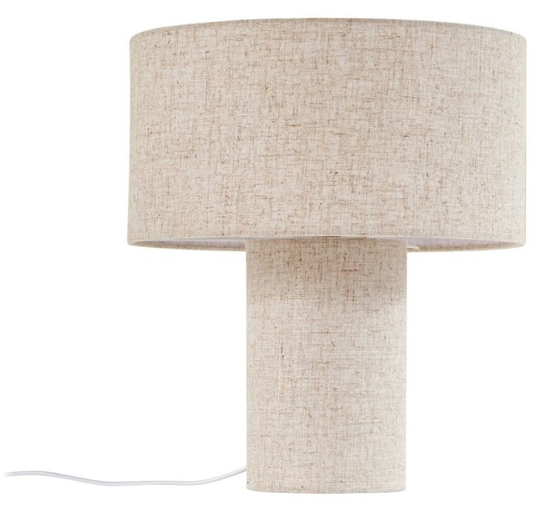 Stolne Lampa Lindby, Elfie, Bež, Dnevna soba, Tkanina / tekstil, Skandinavski