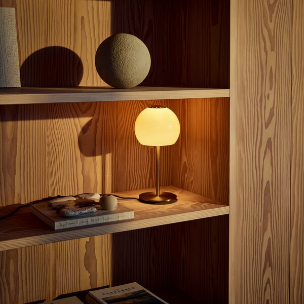 Stolne Lampa FRANDSEN, Ball Glass, Naranča, Dnevna soba, Staklo, Dizajn