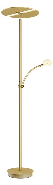Podne Lampa Lucande, Anniki, prigušiv, Zlato / mjed, Dnevna soba, Metal, Moderan