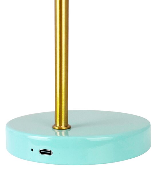 Stolne Lampa Dyberg Larsen, Ocean Mini, prigušiv, Žuta, Dnevna soba, Metal, Skandinavski