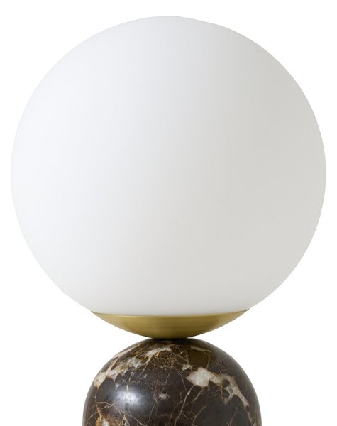 Stolne Lampa Lindby, Lennes, Smeđa / hrđa, Dnevna soba, Mramor, Moderan