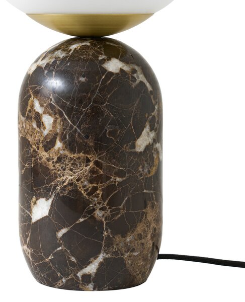 Stolne Lampa Lindby, Lennes, Smeđa / hrđa, Dnevna soba, Mramor, Moderan