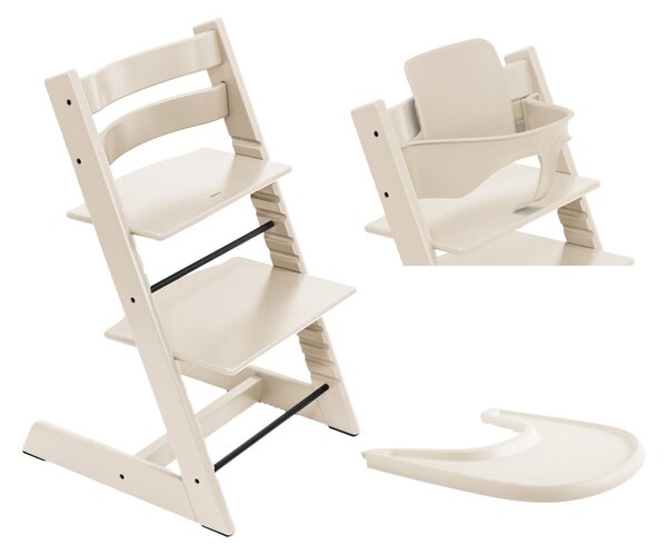 STOKKE hranilica Tripp Trapp set 3v1 vanilla white