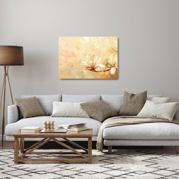 Staklena slika - Cvijeće (70x50 cm)