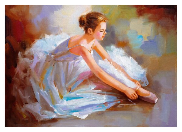Staklena slika - Balerina (70x50 cm)