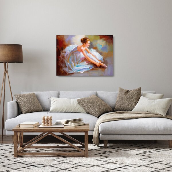 Staklena slika - Balerina (70x50 cm)