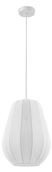 Viseće Svjetiljka Lindby, Helin, prigušiv, Bijela, Blagovaonica, Tkanina / tekstil, Moderan