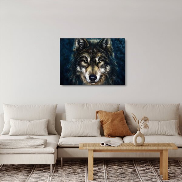 Staklena slika - Vuk (70x50 cm)