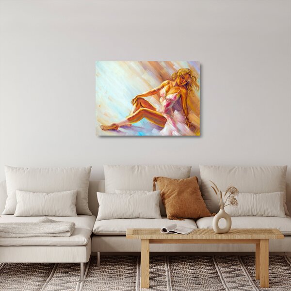 Staklena slika - Plesačice (70x50 cm)