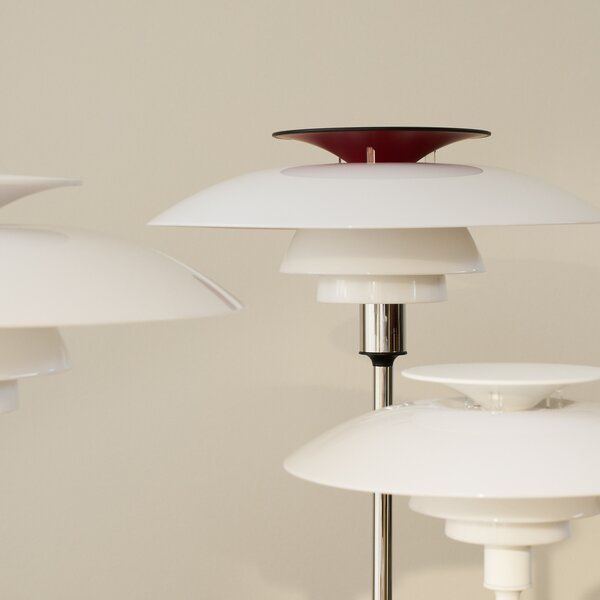 Stolne Lampa Louis Poulsen, PH 80, Bijela, Dnevna soba, Aluminij, Dizajn