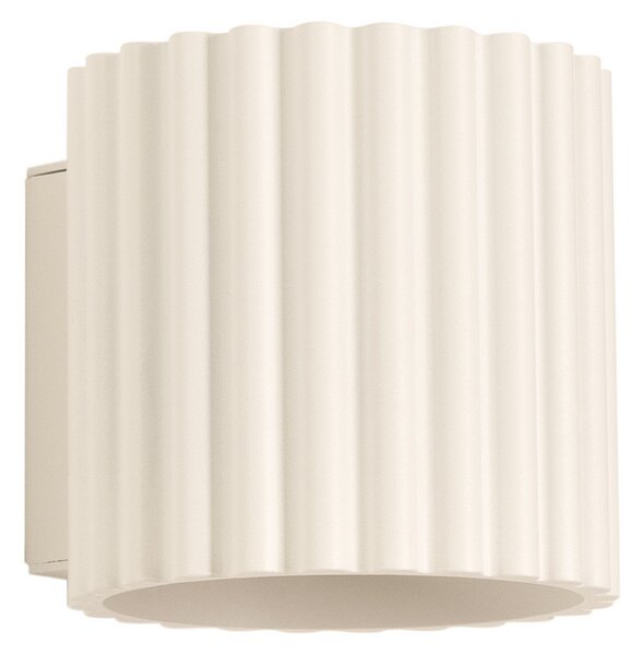 Zidne Svjetiljka SOLLUX LIGHTING, RIBLA, prigušiv, Bež, Dnevna soba, Aluminij