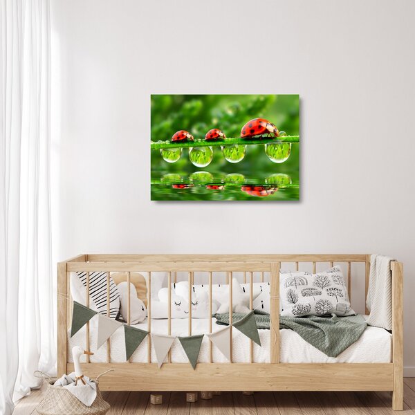 Staklena slika - Sunčev sjaj sedam sunaca (70x50 cm)