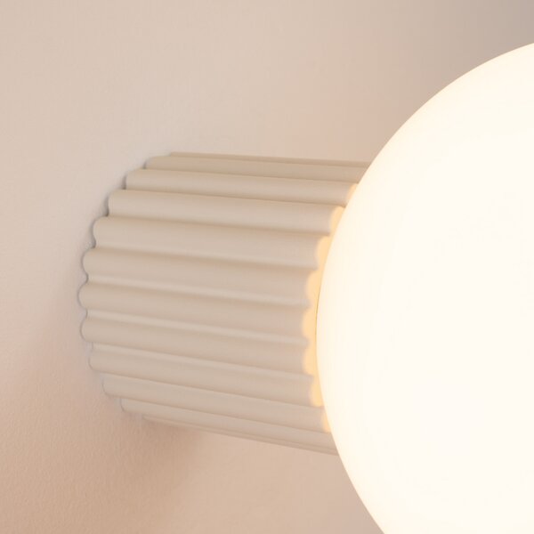 Zidne Svjetiljka SOLLUX LIGHTING, ORBI, prigušiv, Bež, Kupaonica, Aluminij