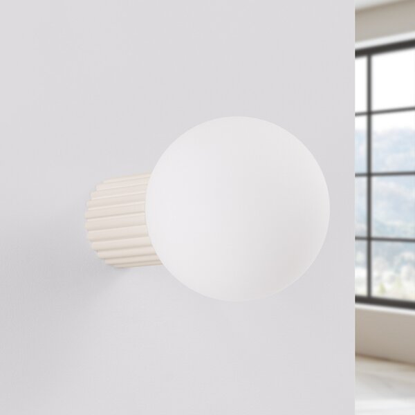 Zidne Svjetiljka SOLLUX LIGHTING, ORBI, prigušiv, Bež, Kupaonica, Aluminij