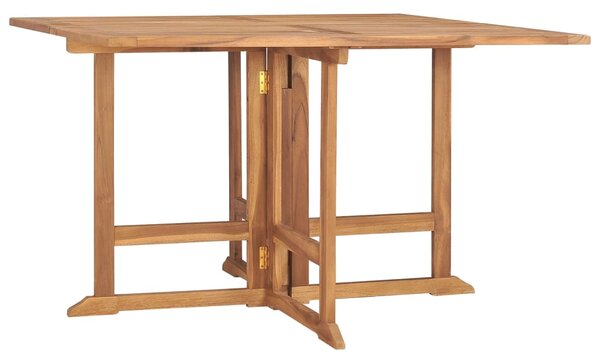 VidaXL Sklopivi vrtni blagovaonski stol 110 x 110 x 75 cm od tikovine