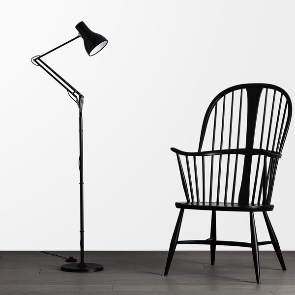 Podne Lampa Anglepoise, Type 75, Crno, Dnevna soba, Metal, Industrijski dizajn